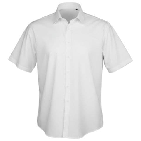 Espionage Plain Collar White S/S Shirt SH147