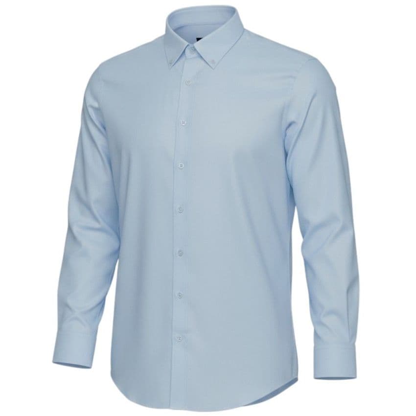 Espionage Plain Light Blue L/S Button Down Collar Shirt SH150