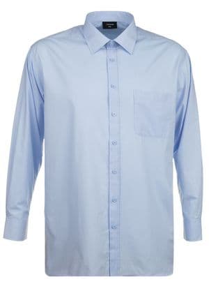 Espionage Plain Light Blue L/S Plain Collar Shirt SH151