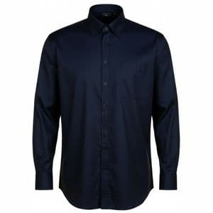 Espionage Plain Navy L/S Button Down Collar Shirt SH150