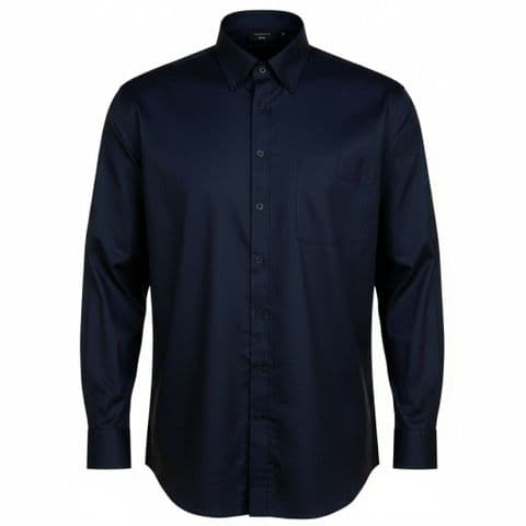 Espionage Plain Navy L/S Button Down Collar Shirt SH150