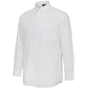 Espionage Plain White L/S Button Down Collar Shirt SH150
