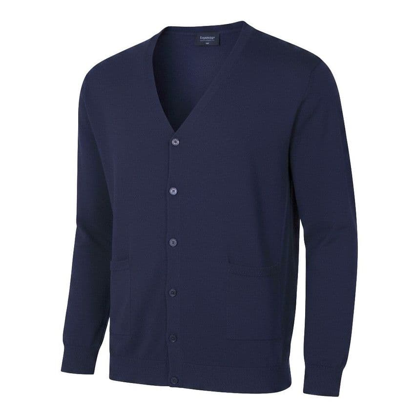 Espionage Pure Cotton Buttoned Cardigan Navy KW046