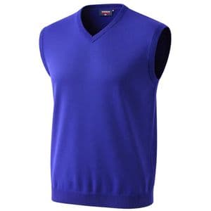 Espionage Pure Cotton Vee Neck  Sleeveless Jumper Denim KW032