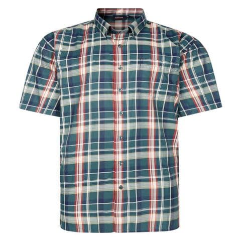 Espionage SH447 New Check S/S Shirt Green