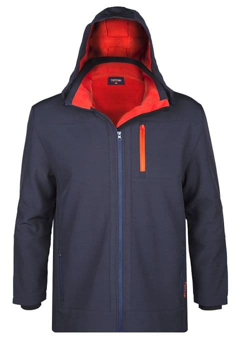 Espionage Softshell Navy/Orange Jacket FL031