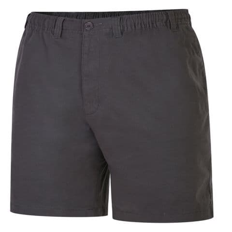 Espionage ST019A Stretch Cotton Rugby Short Charcoal