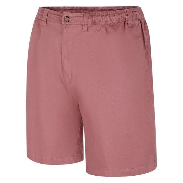 Espionage ST019A Stretch Cotton Rugby Short Dark Pink