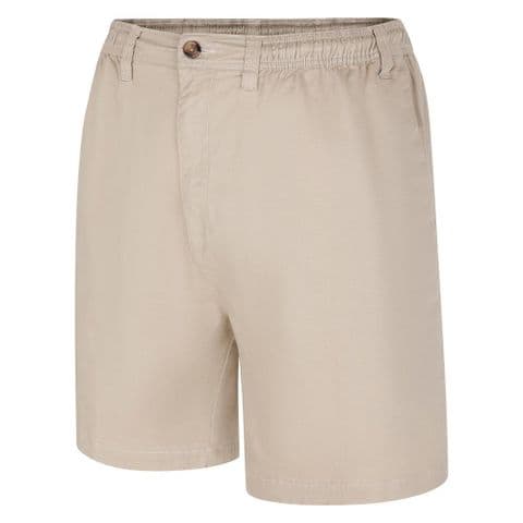 Espionage ST019A Stretch Cotton Rugby Short Light Sand
