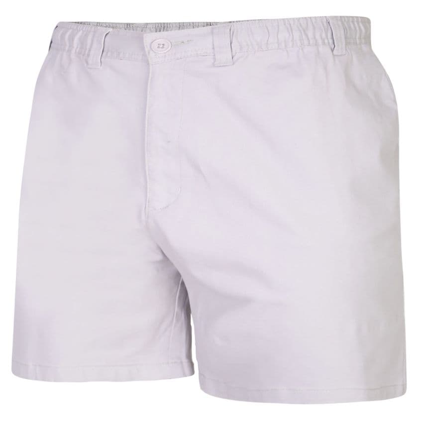 Espionage ST019A Stretch Cotton Rugby Short Light Stone
