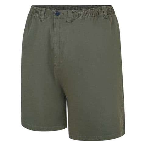 Espionage ST019A Stretch Cotton Rugby Short Lt Khaki