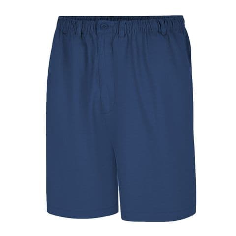 Espionage ST019A Stretch Cotton Rugby Short Mid Blue