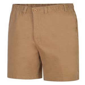 Espionage ST019A Stretch Cotton Rugby Short Sand