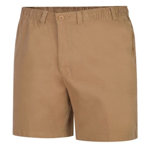 Espionage ST019A Stretch Cotton Rugby Short Sand