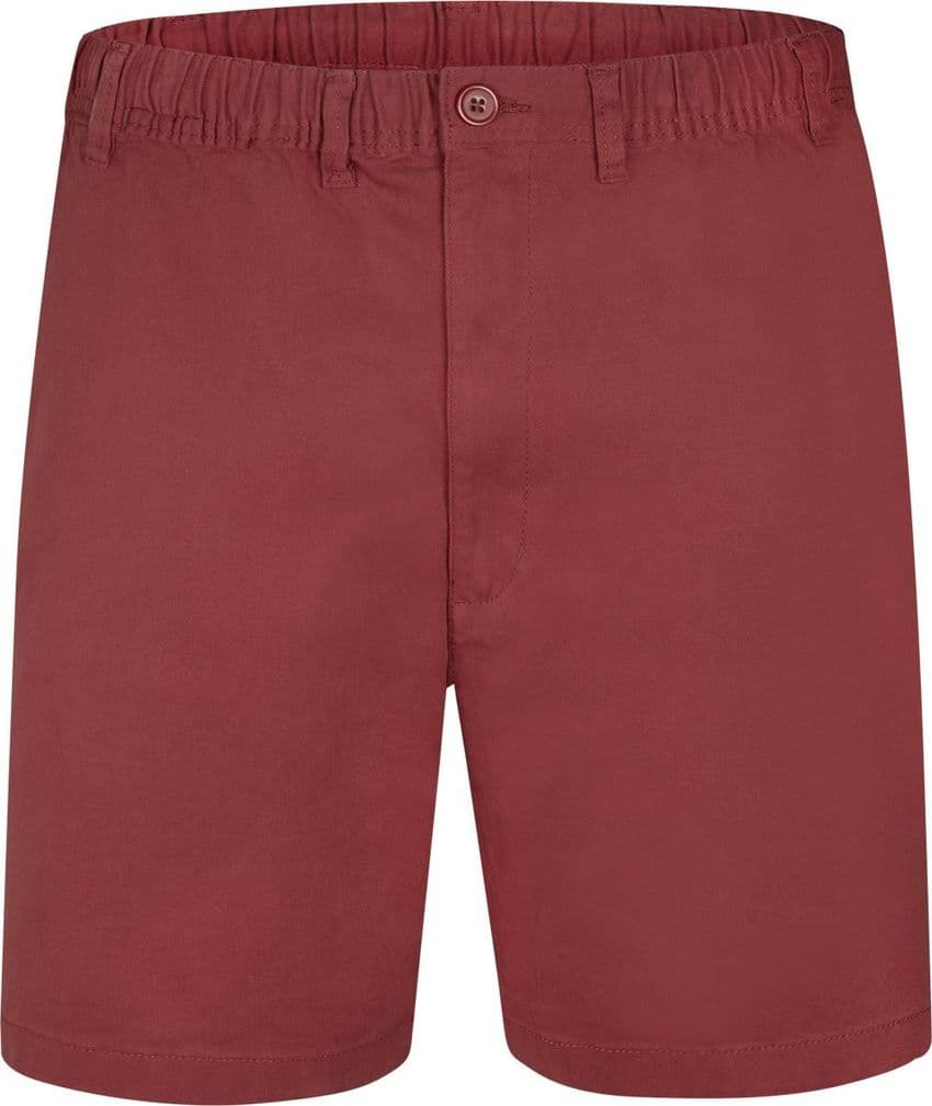 Espionage ST019A Stretch Cotton Rugby Short Soft Red