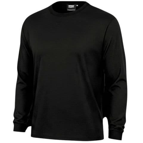 Espionage T015LS Premium Long Sleeve Plain T-Shirt Black 100% Super Combed Cotton
