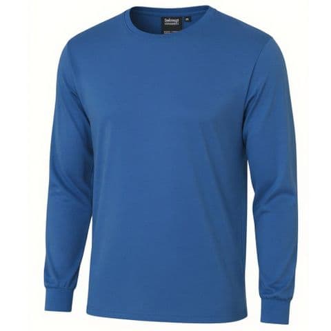 Espionage T015LS Premium Long Sleeve Plain T-Shirt Dark Blue100% Super Combed Cotton