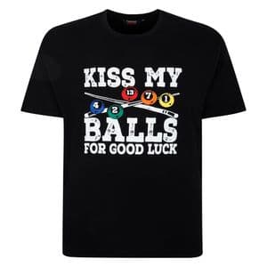 Espionage T436 Kiss My Balls Print Tee