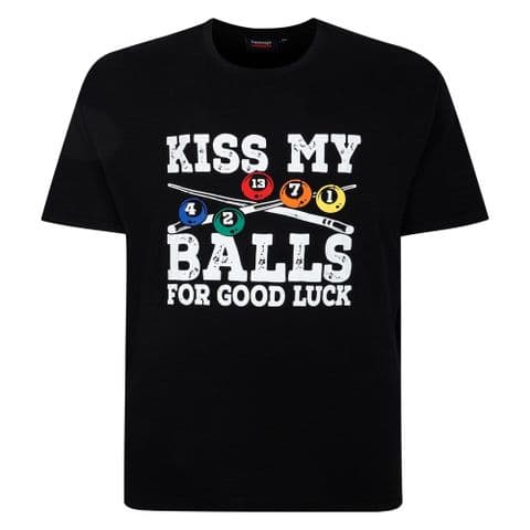 Espionage T436 Kiss My Balls Print Tee