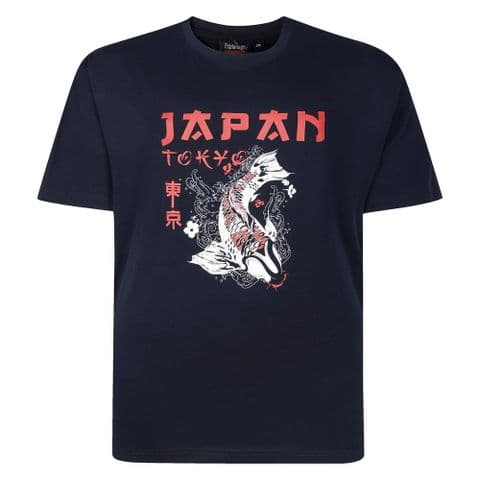Espionage T437(2) Japan Print Tee Navy