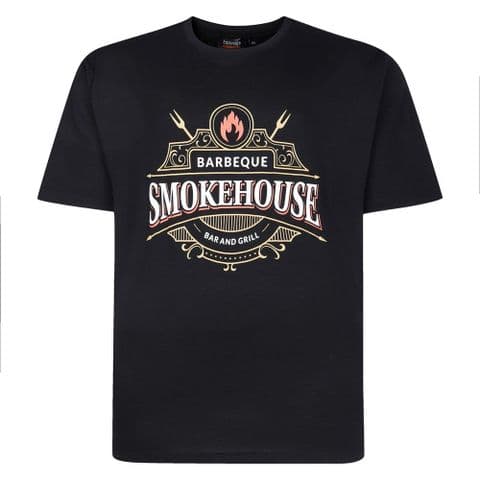 Espionage T437(4) Smokehouse Print Tee Black