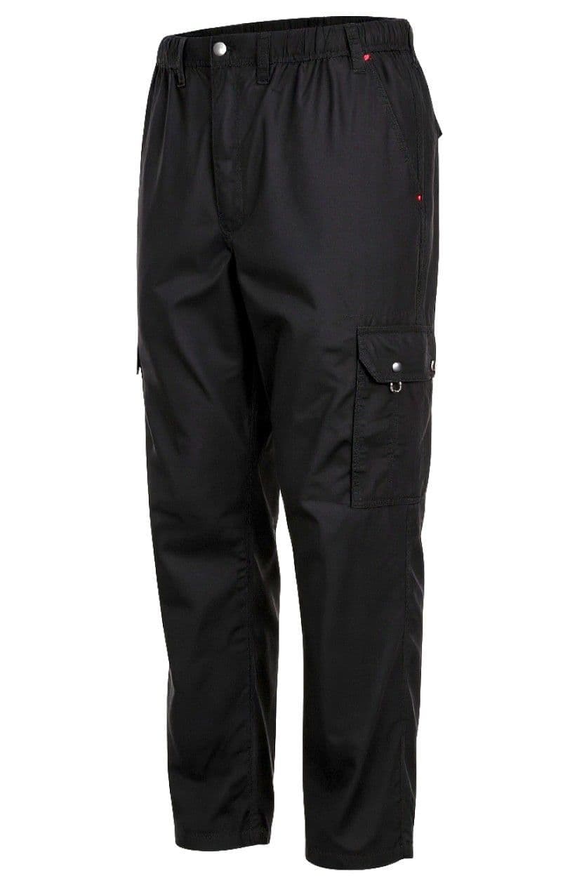 Espionage TR048 Cotton Poplin Cargo Trousers Black
