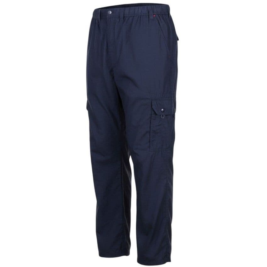Espionage TR048 Cotton Poplin Cargo Trousers Navy