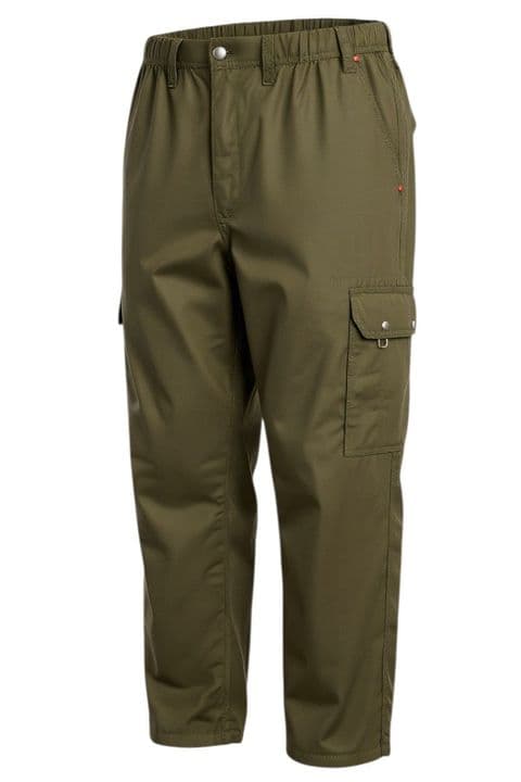 Espionage TR048 Cotton Poplin Cargo Trousers Olive