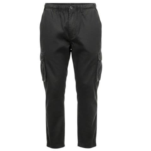 Espionage TR052 Cotton Twill Cargo Trousers Black