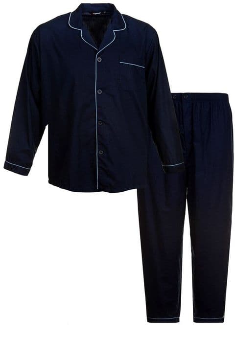 Espionage Traditional Plain Pyjama PJ057 Navy