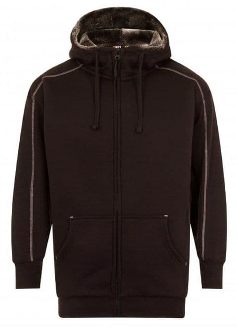 Fur Lined Hoodie 1285-15 Black £59.99