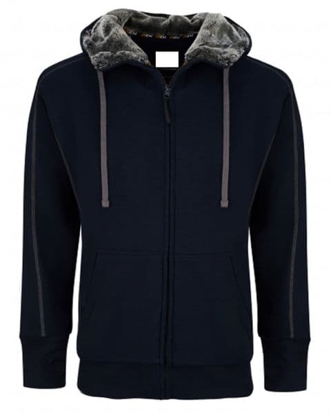 Fur Lined Hoodie 1285-15 Navy £59.99