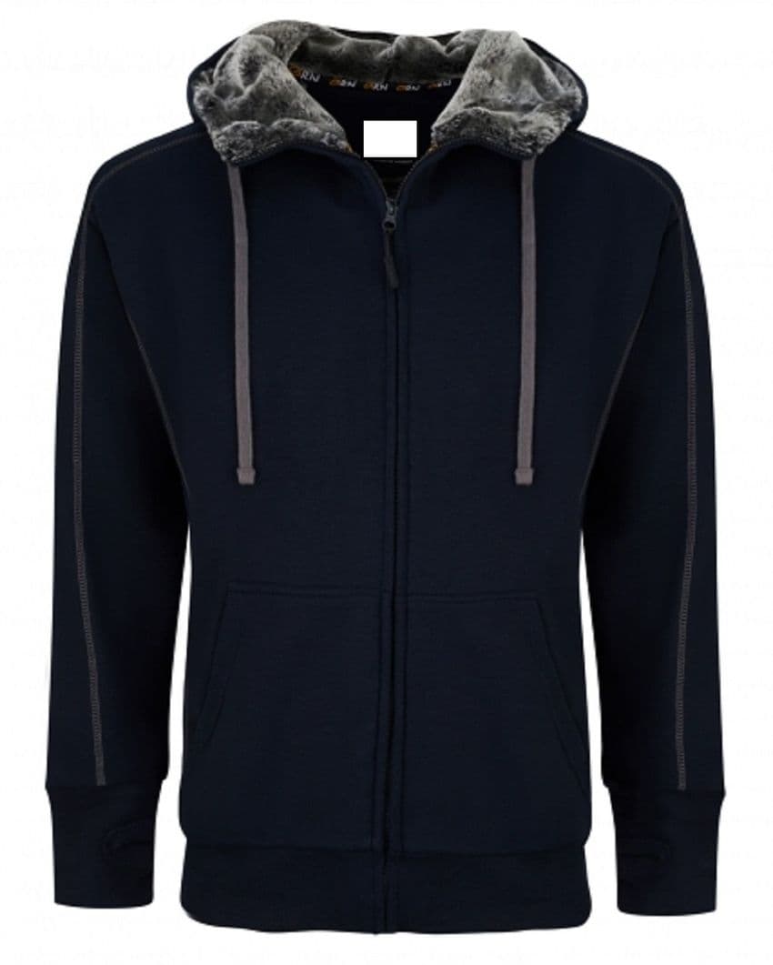 Fur Lined Hoodie 1285-15 Navy £59.99