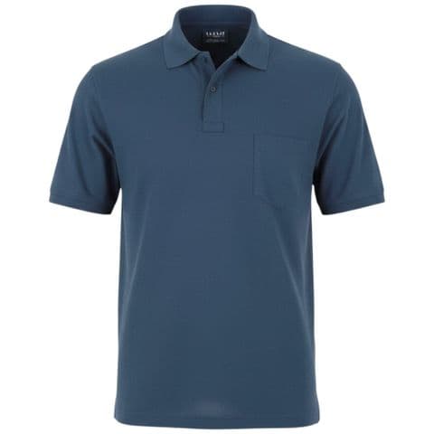Kam KBS 501A - Plain Polo With Pocket Denim