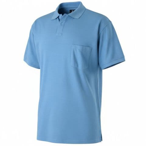 Kam KBS 501A - Plain Polo With Pocket Powder Blue