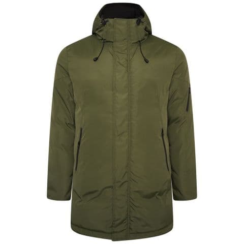 Kam KBS KV140 Parka Coat Drawstring Hood Khaki