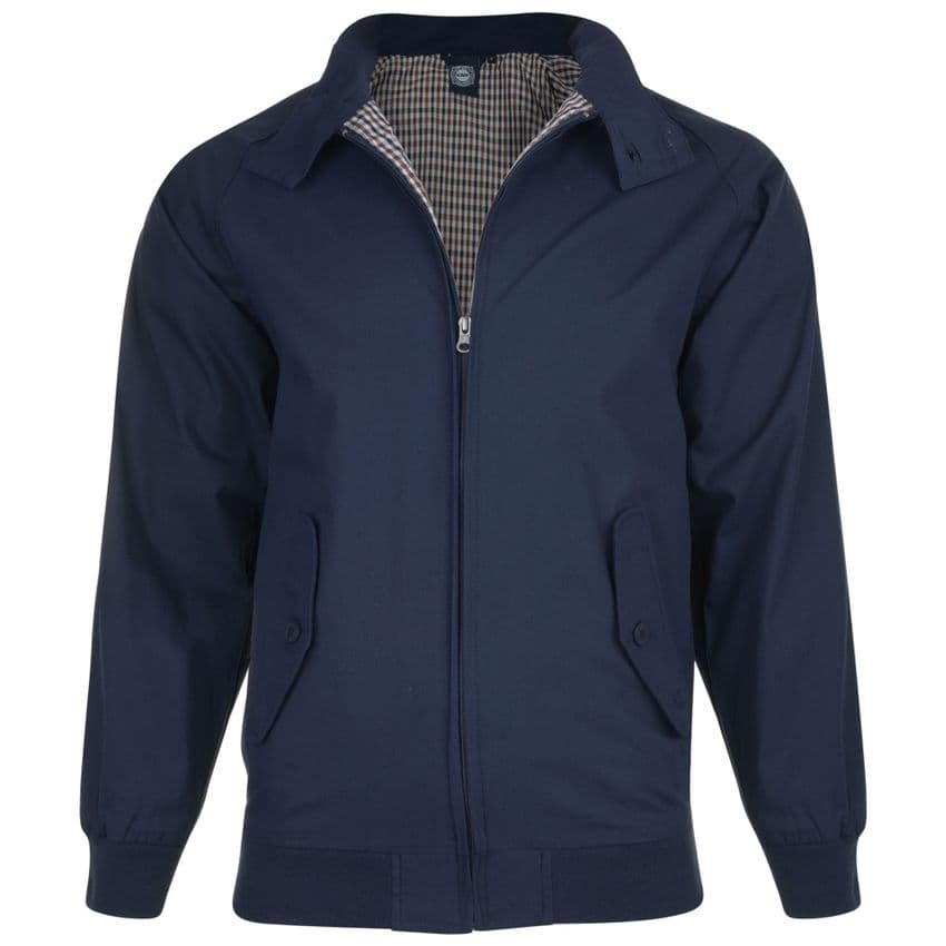 Kam KBS428 Classic Harrington Jacket Navy