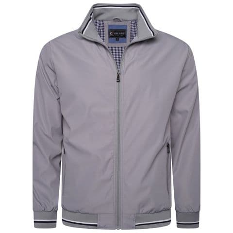 Kam KBS444 Premium Harrington Jacket Silver