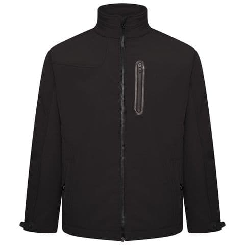 Kam KBSKV132 Soft Shell Panelled Jacket Black