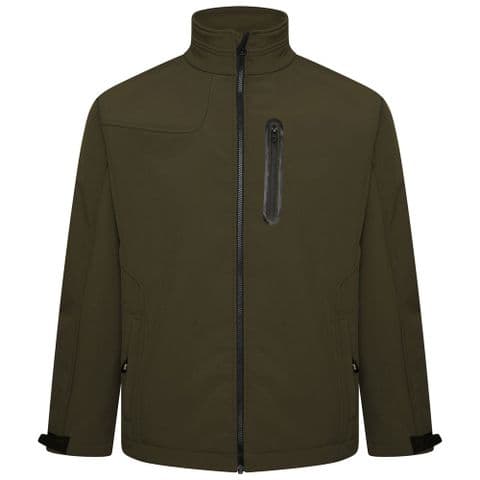 Kam KBSKV132 Soft Shell Panelled Jacket Olive