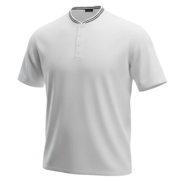 Mr Gopes Granddad Neck Pique White