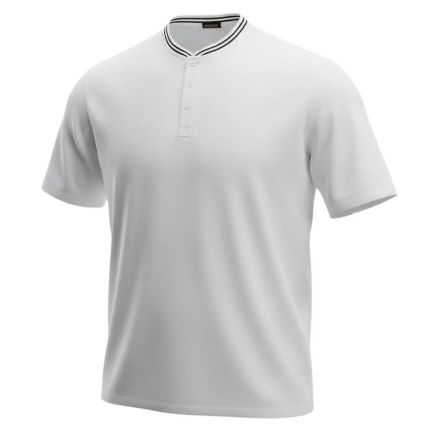 Mr Gopes Granddad Neck Pique White