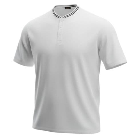 Mr Gopes Granddad Neck Pique White