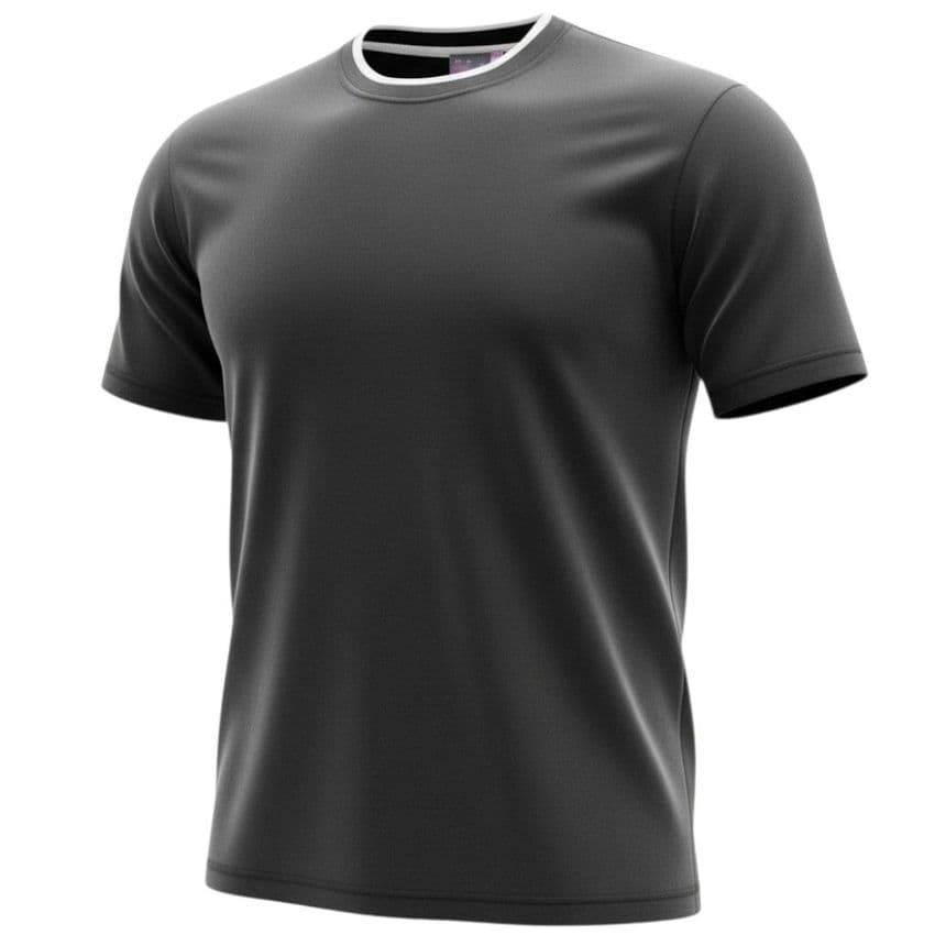 Mr Gopes Round Neck Pique Black