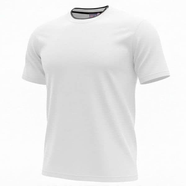 Mr Gopes Round Neck Pique White