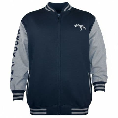Perfect Fashion College Baseball Jacket Navy