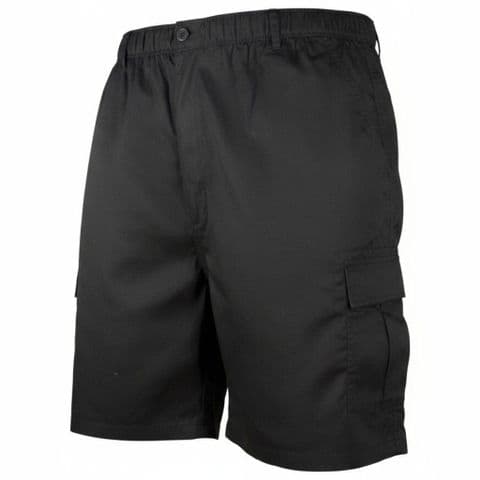 Perfect Fashion Fine Cotton Cargo Shorts Black