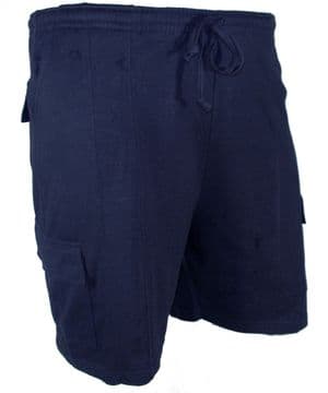 Perfect Fashion Five Pocket Cotton Cargo Lounge Shorts Navy