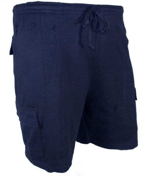Perfect Fashion Five Pocket Cotton Cargo Lounge Shorts Navy