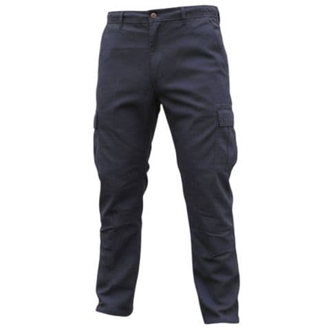 Perfect Fashion Heavy Duty Cargo Trousers Black